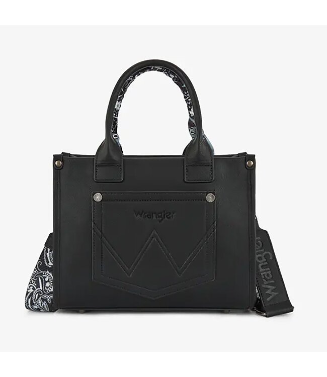 Wrangler Bandana Black Tote WG331-8120SBK