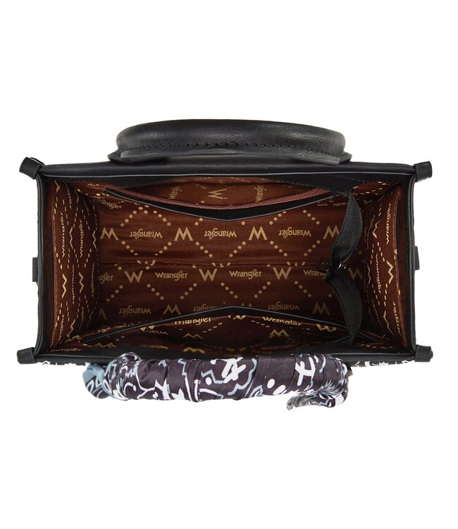 Wrangler Bandana Black Tote WG331-8120SBK