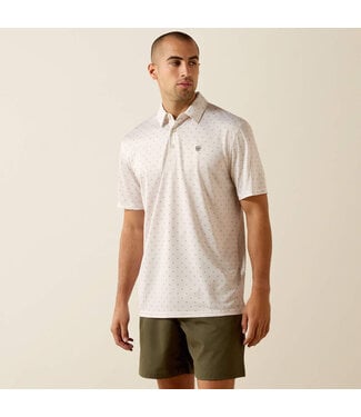 Ariat Intl 10071496 NS ALL OVER PRINT SS POLO MNBM STER PRT