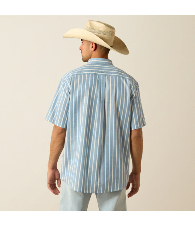 10071618 MNS PRO TRE SS SHRT BLU SHDW STRP