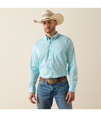 Ariat Intl 10072735 MNS EVERYTHING LS SHRT CRSTL BLU