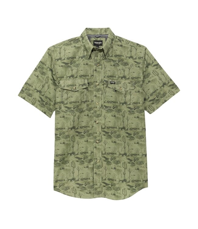 112375130 SS Snap Olive Green