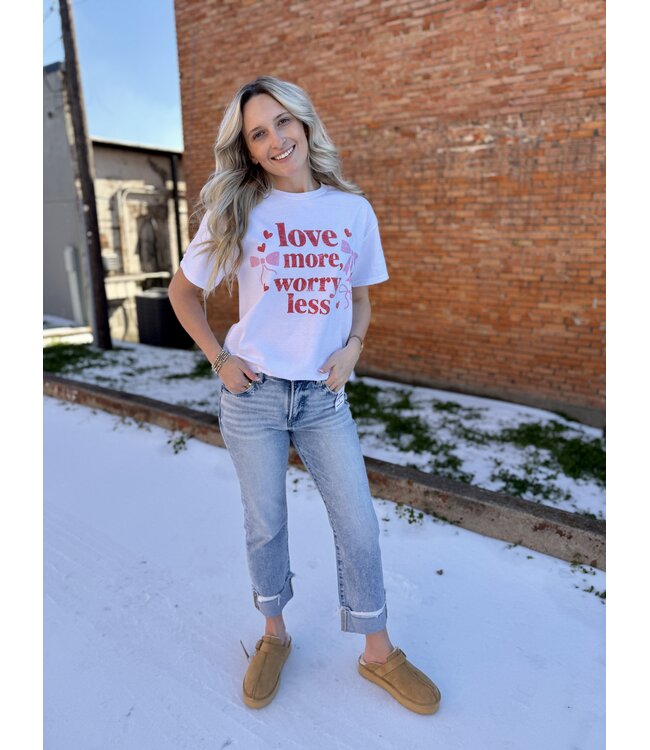Love More Worry Less Graphic Tee