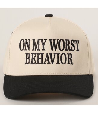 Fashion City On My Worst Behavior Cap