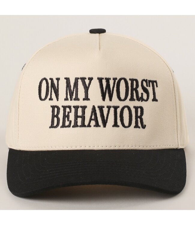 On My Worst Behavior Cap