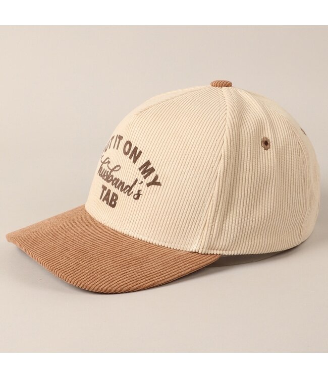Husbands Tap Corduroy Cap