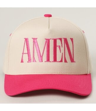 Fashion City Amen Pink Cap