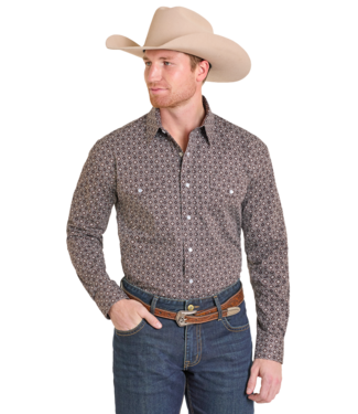 Panhandle Slim SMN2S07615 LS Snap Brown