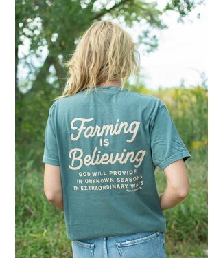 American Farm Company Farming Is Believing Tee