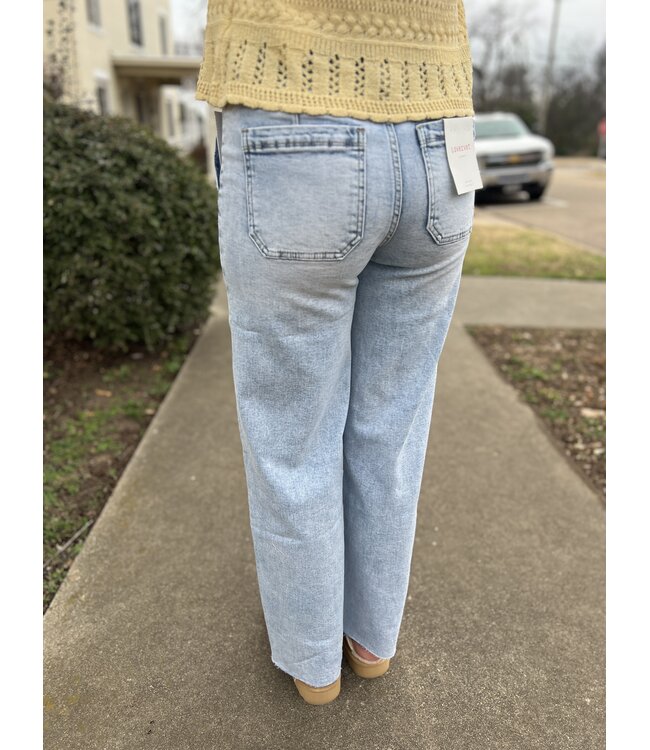 High Rise Drawstring Wide Leg LV1902