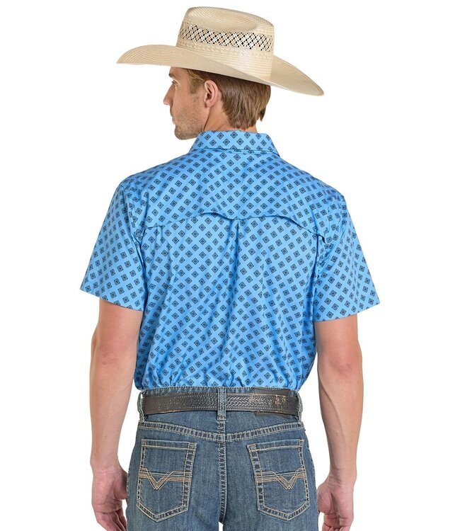 BMB3S08404 Sky Blue Aztec Pocket Tek