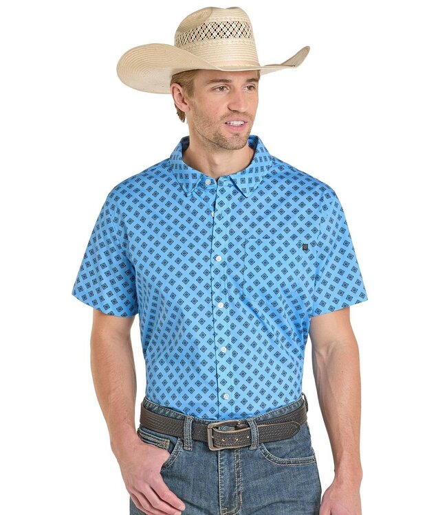 BMB3S08404 Sky Blue Aztec Pocket Tek