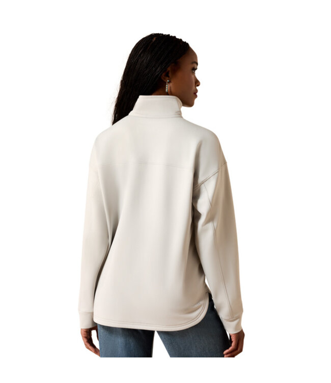 10071258 WMS BREEZE LOGO 1/2 ZP SWTSHRT QT GR