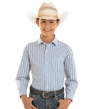 Panhandle Slim SBB2S08277 Boys LS Button Blue