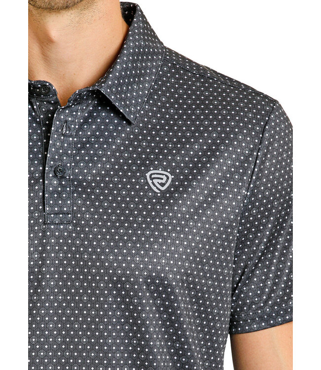 BM51T08331 Black Geo Polo