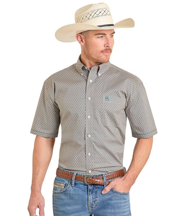 RMB3S08244 Tan SS Button