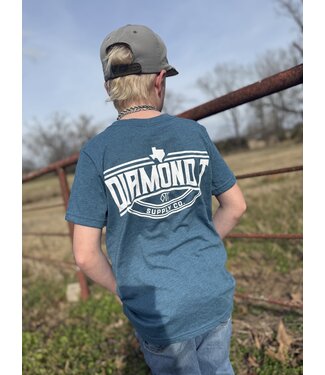 Diamond T Outfitters Youth Dust Blue DTO Tee 119410