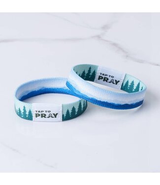 Versible Tap To Pray Wristband Mountains And Forest