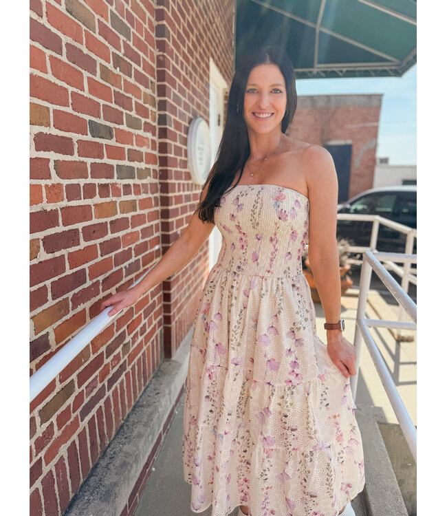 The Golden Peony Dress E642