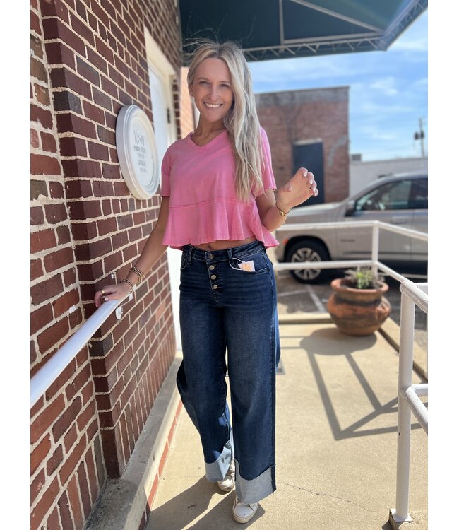 Slouchy Wide Leg Cuff PW21601