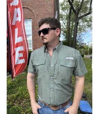 Diamond T Outfitters Heather Sage Short Sleeve Cutter Shirt