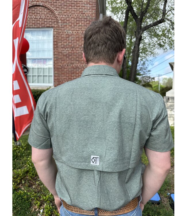 Heather Sage Short Sleeve Cutter Shirt