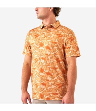 Burlebo Performance Polo Orange Texas Camo