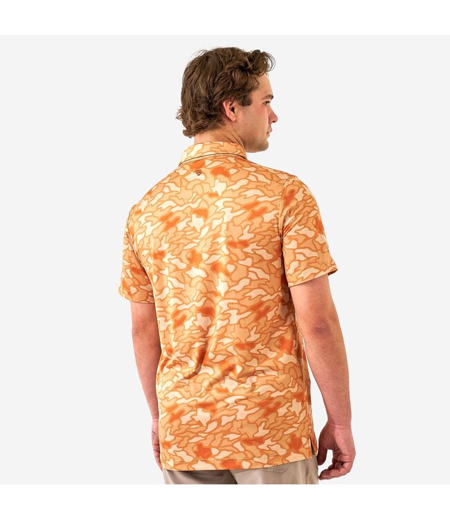 Performance Polo Orange Texas Camo