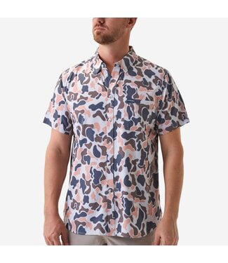 Burlebo Performance Button Up Vintage Camo