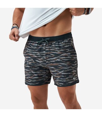 Burlebo Tiger Wetland Camo Swim Trunks