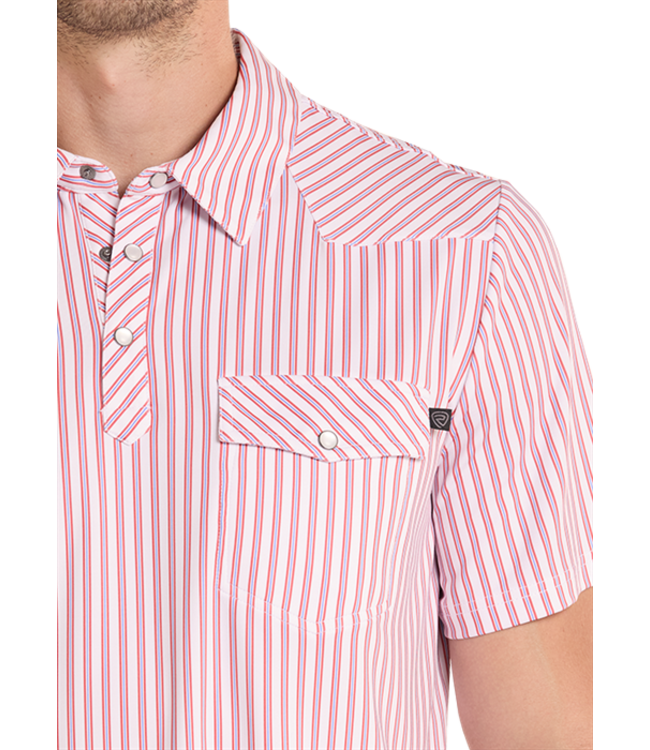 BM51T09060 Western Stripe Polo White