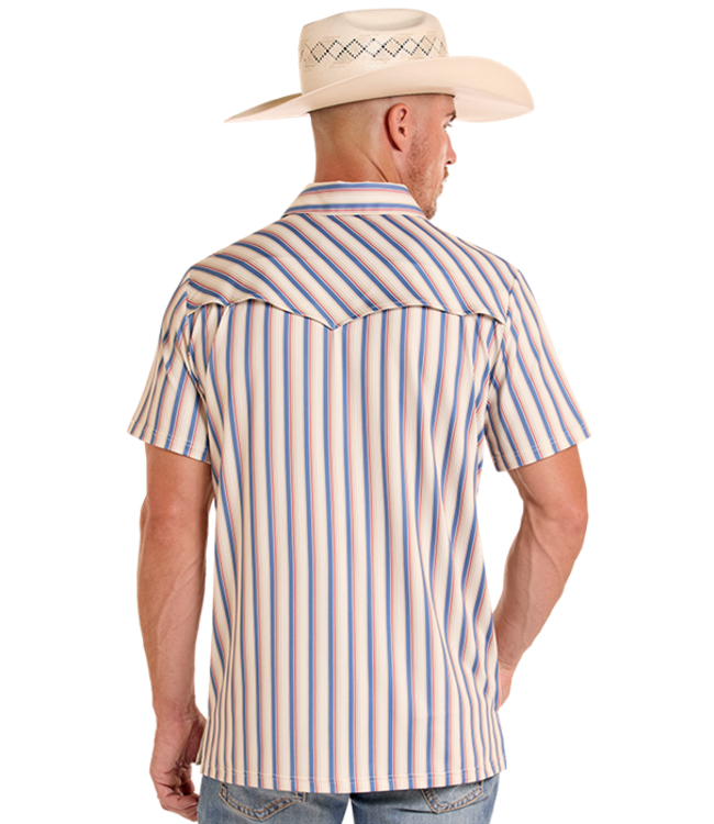 BM51T09057 Western Stripe Polo Natural