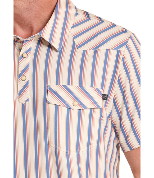 BM51T09057 Western Stripe Polo Natural