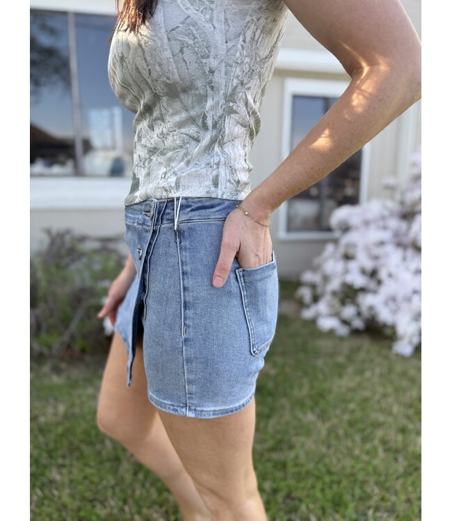 Button Down Skort RDS6301