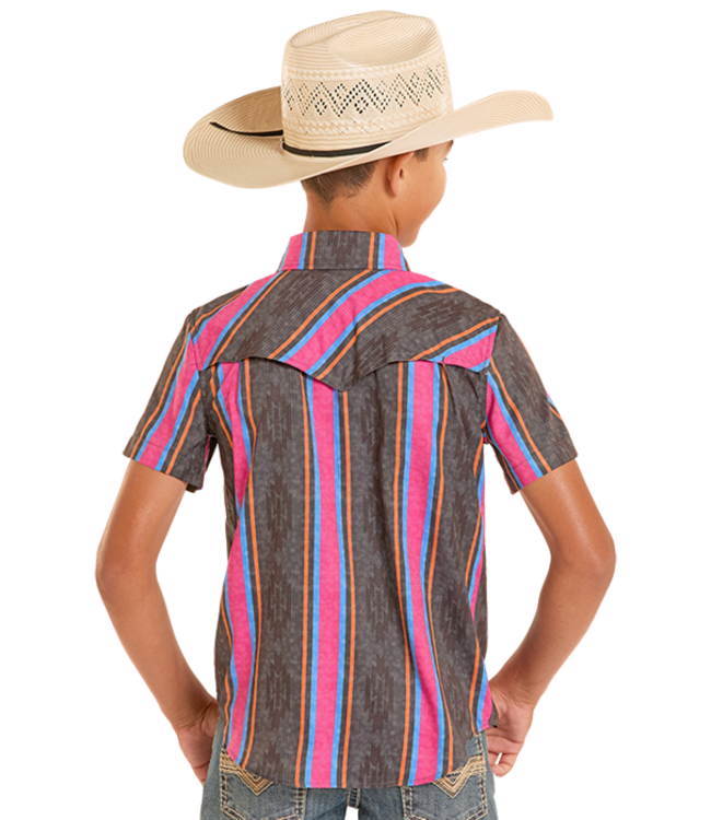 BBN3S08684 Tek Ripstop Stripes Black