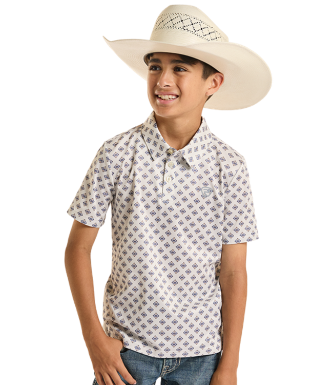 BB51T08711 Aztec Geo Polo Natural