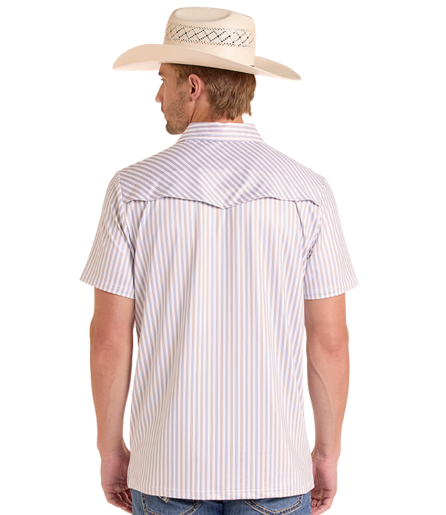 BM51T09335 Western Stripe Polo White