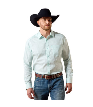 Ariat Intl 10073897 MNS EVERYTHING LS SHRT BLU GLW SW CRS