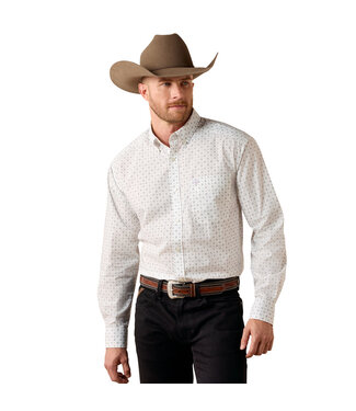 Ariat Intl 10073594 MNS SOMERS LS SHRT WHT MLT