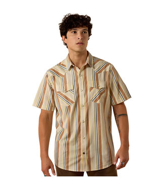 Ariat Intl 10073572 MNS RTR HWTHRN FTD SS SNP SHRT SDSHLSTRP