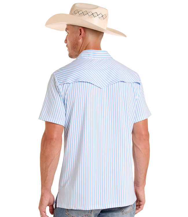BM51T09059 Western Stripe Polo White