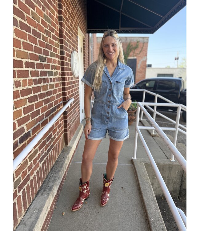 112379510 Ladies Denim Romper