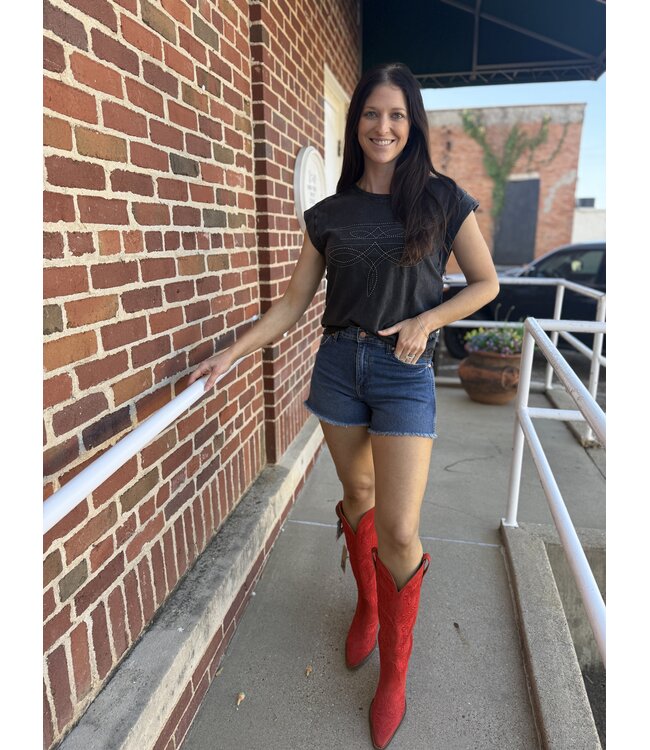 LW21T08439 Boot Stitch Jersey Tee