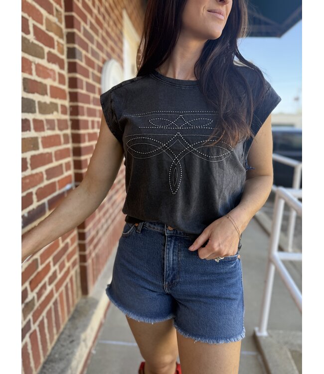 LW21T08439 Boot Stitch Jersey Tee