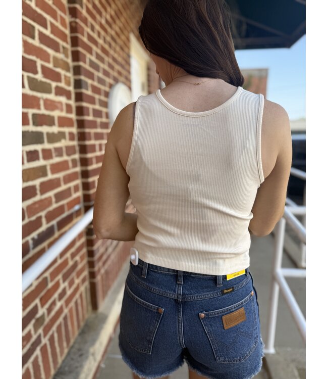 112375857 Tank Pointed White