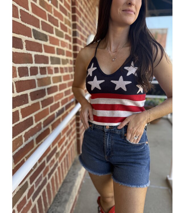 112379502 Retro Americana Crochet Tank