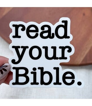 Big Moods Read Your Bible. Christian Faith Text Sticker