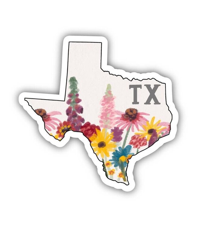Texas Painterly Pattern Sticker