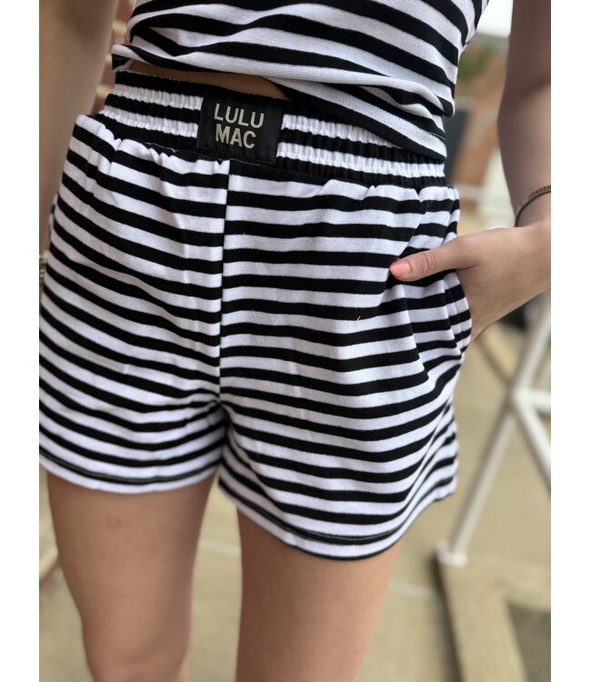 LM-Stripe Short-Black