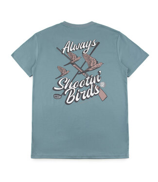 Raised by Coyotes Always Shootin Birds Tee